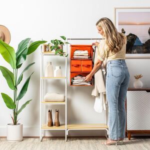 3 Shelf Hanging Closet Organizer  Storage Shelves Hanging Organizer for Closet